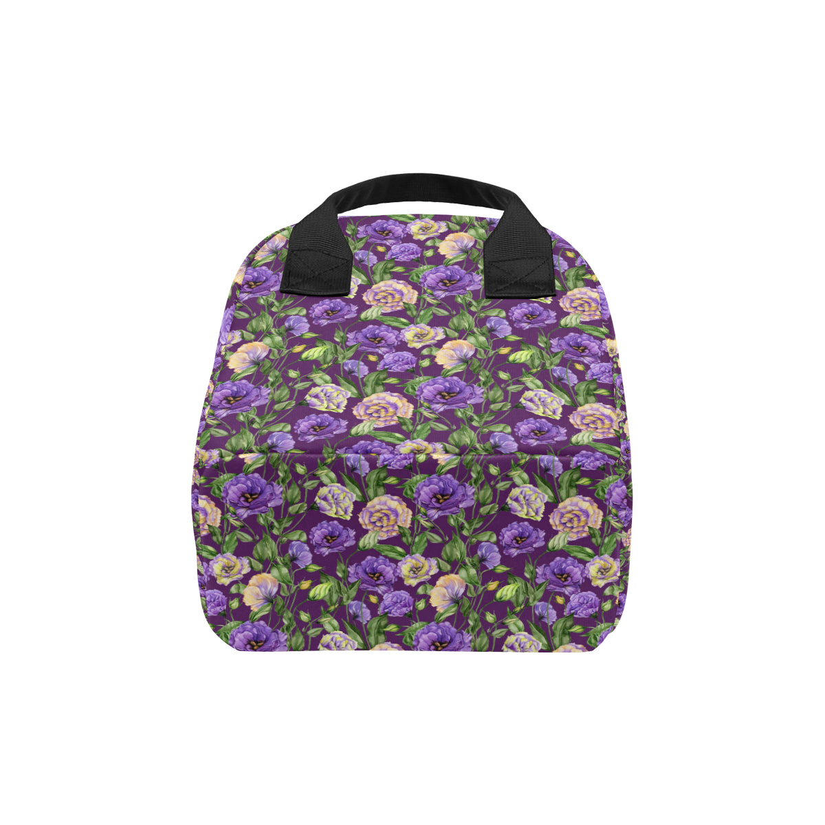 Lisianthus Pattern Print Design LT03 Insulated Lunch Bag