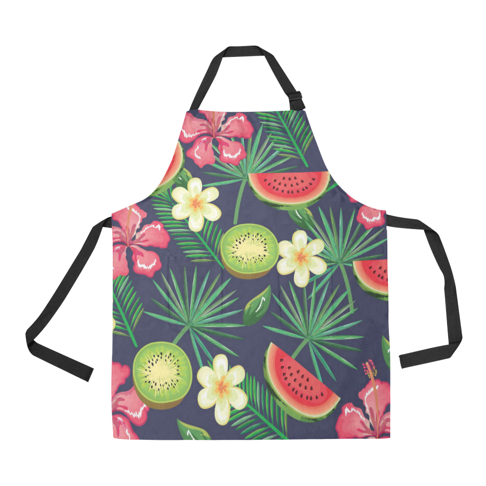 Tropical Fruits Pattern Print Design TF05 Apron with Pocket