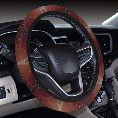 Eiffel Tower Drawing Print Steering Wheel Cover with Elastic Edge