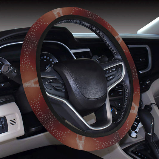 Eiffel Tower Drawing Print Steering Wheel Cover with Elastic Edge