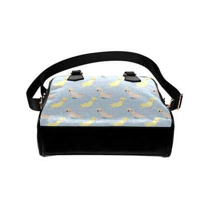 Cockatiel Pattern Print Design 03 Shoulder Handbag