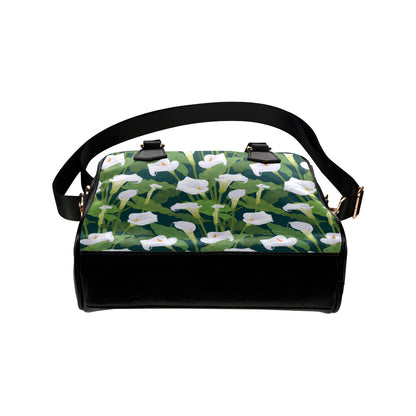 Lily Pattern Print Design 04 Shoulder Handbag