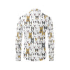 Bull Terriers Pattern Print Design 03 Men's Long Sleeve Shirt