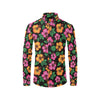 Hibiscus Pattern Print Design HB029 Men's Long Sleeve Shirt