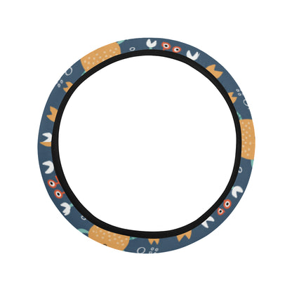 Crab Pattern Print Design 05 Steering Wheel Cover with Elastic Edge