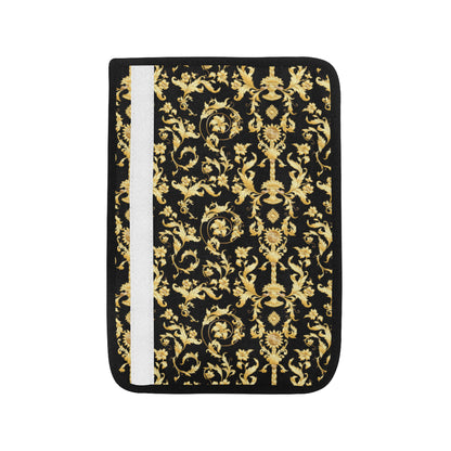 Baroque Golden Pattern Print Design 04 Car Seat Belt Cover