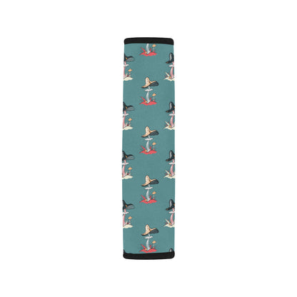Mushroom Pattern Print Design A04 Car Seat Belt Cover
