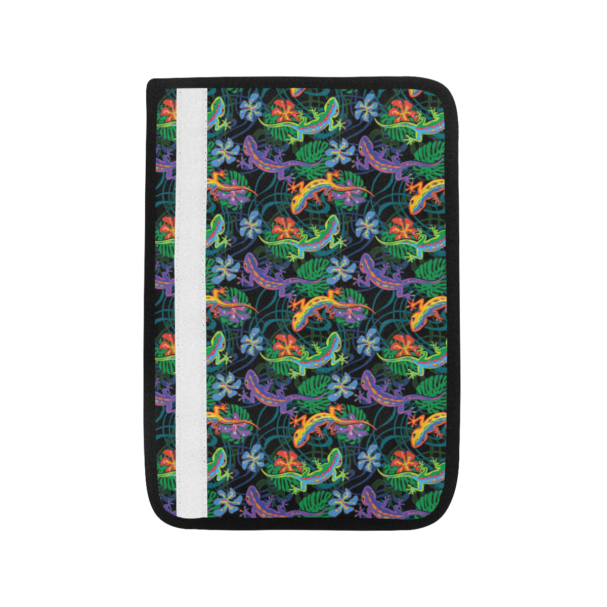 Gecko Colorful Pattern Print Design 01 Car Seat Belt Cover
