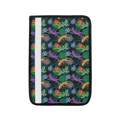 Gecko Colorful Pattern Print Design 01 Car Seat Belt Cover