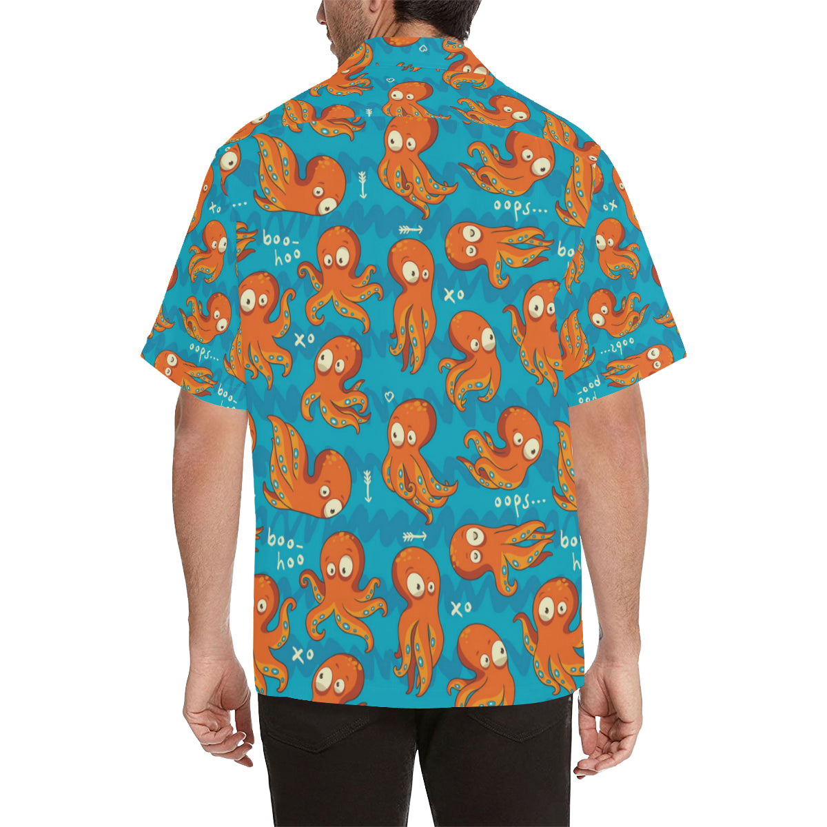 Octopus Pattern Print Design A02 Men's Hawaiian Shirt