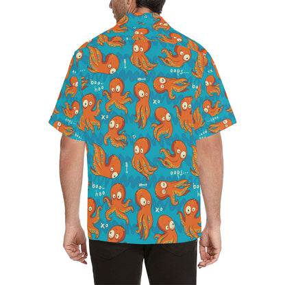 Octopus Pattern Print Design A02 Men's Hawaiian Shirt