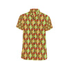 African Classic Print Pattern Men's Short Sleeve Button Up Shirt