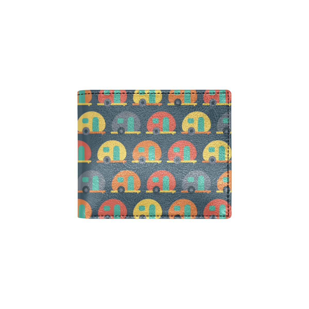 Camper Pattern Print Design 02 Men's ID Card Wallet