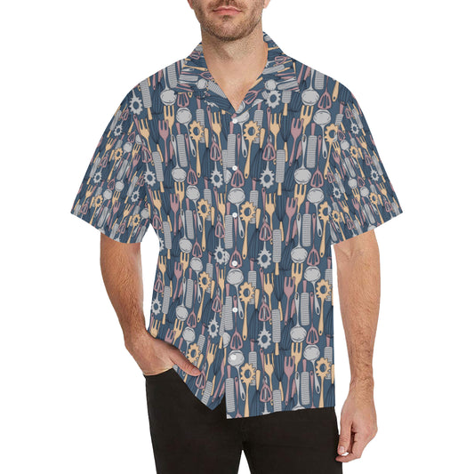 Cooking Kitchen Tools Pattern Print Design 05 Men's Hawaiian Shirt