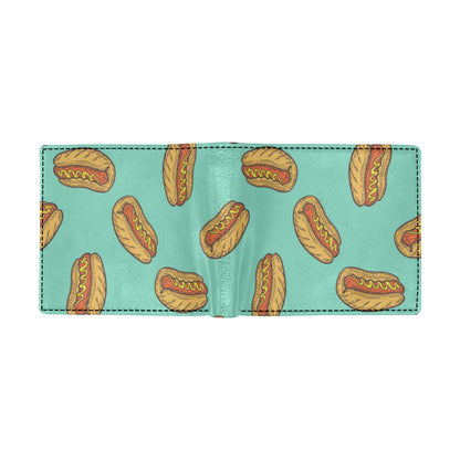 Hot Dog Pattern Print Design 04 Men's ID Card Wallet