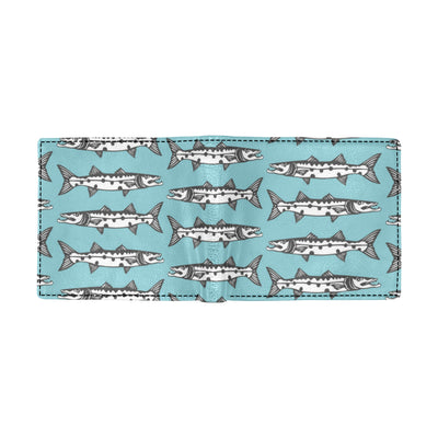 Barracuda Pattern Print Design 03 Men's ID Card Wallet