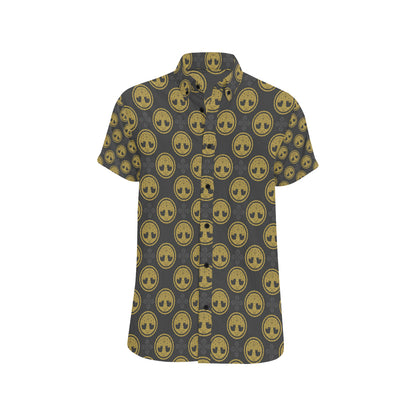 Celtic Tree of Life Design Men's Short Sleeve Button Up Shirt