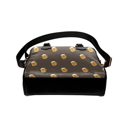Beer Pattern Print Design 01 Shoulder Handbag