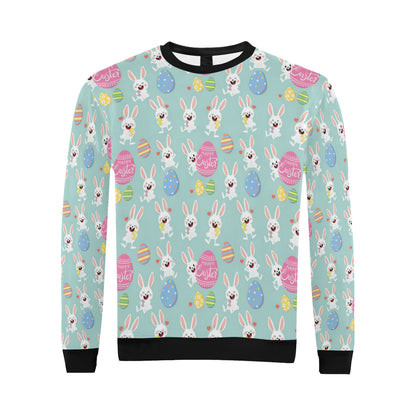 Easter Eggs Pattern Print Design RB014 Men Long Sleeve Sweatshirt