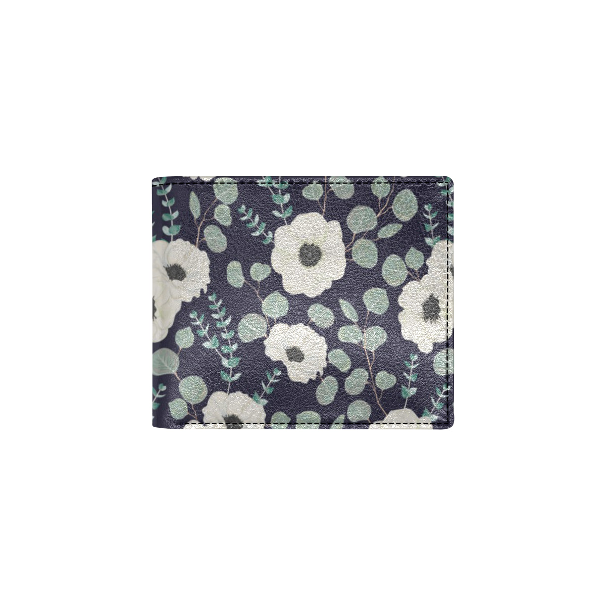 Anemone Pattern Print Design AM01 Men's ID Card Wallet