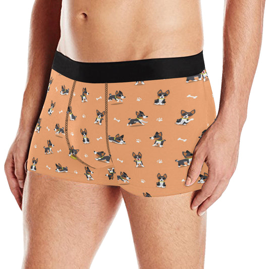 Basenji Pattern Print Design 01 Men's Boxer Briefs