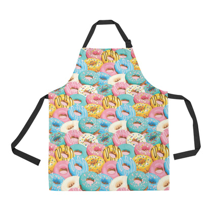 Donut Pattern Print Design DN01 Apron with Pocket