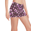 Peony Pattern Print Design PE010 Yoga Shorts