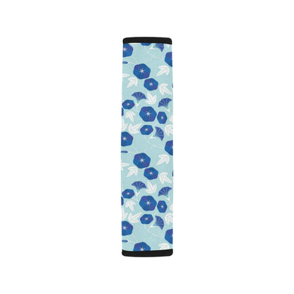 Morning Glory Pattern Print Design MG07 Car Seat Belt Cover
