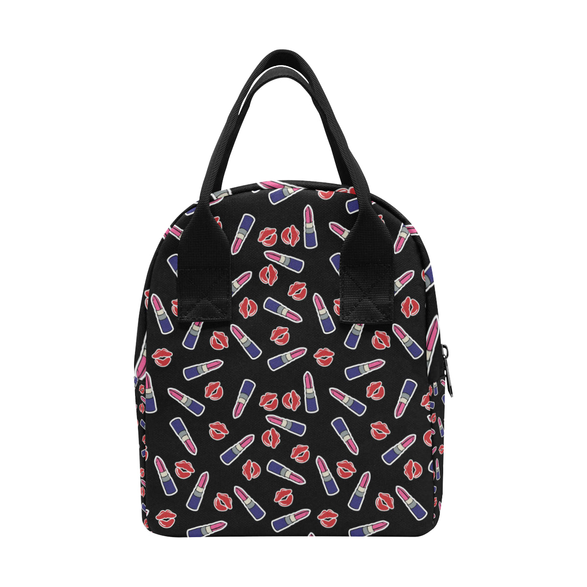 Lipstick Pattern Print Design LT01 Insulated Lunch Bag