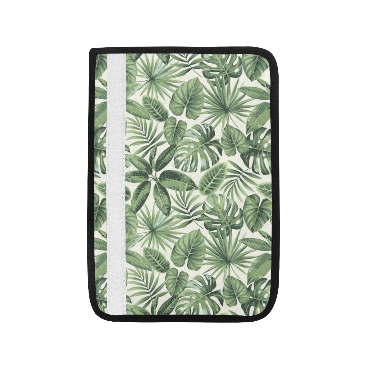 Palm Leaves Pattern Print Design PL014 Car Seat Belt Cover