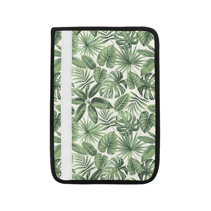 Palm Leaves Pattern Print Design PL014 Car Seat Belt Cover