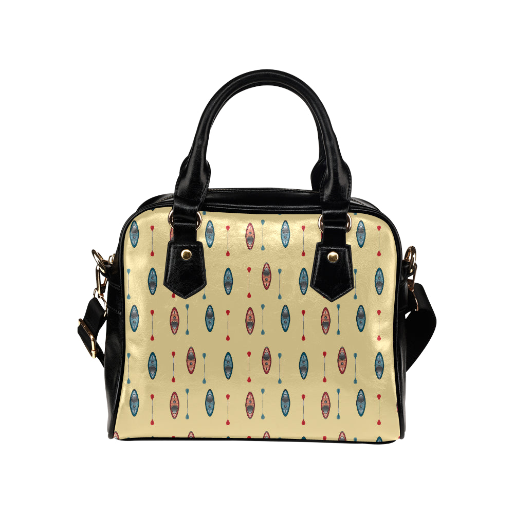 Kayak Pattern Print Design 02 Shoulder Handbag
