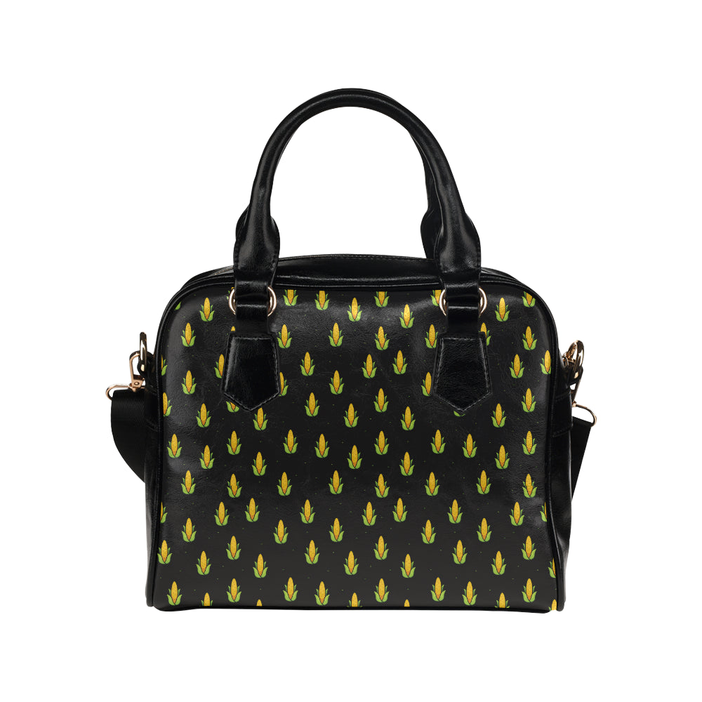 Corn Pattern Print Design 04 Shoulder Handbag