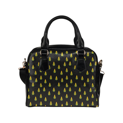 Corn Pattern Print Design 04 Shoulder Handbag