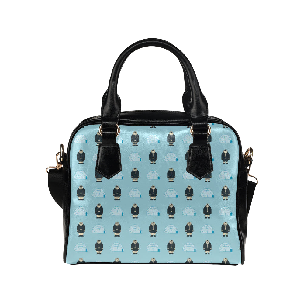 Eskimo Pattern Print Design 03 Shoulder Handbag