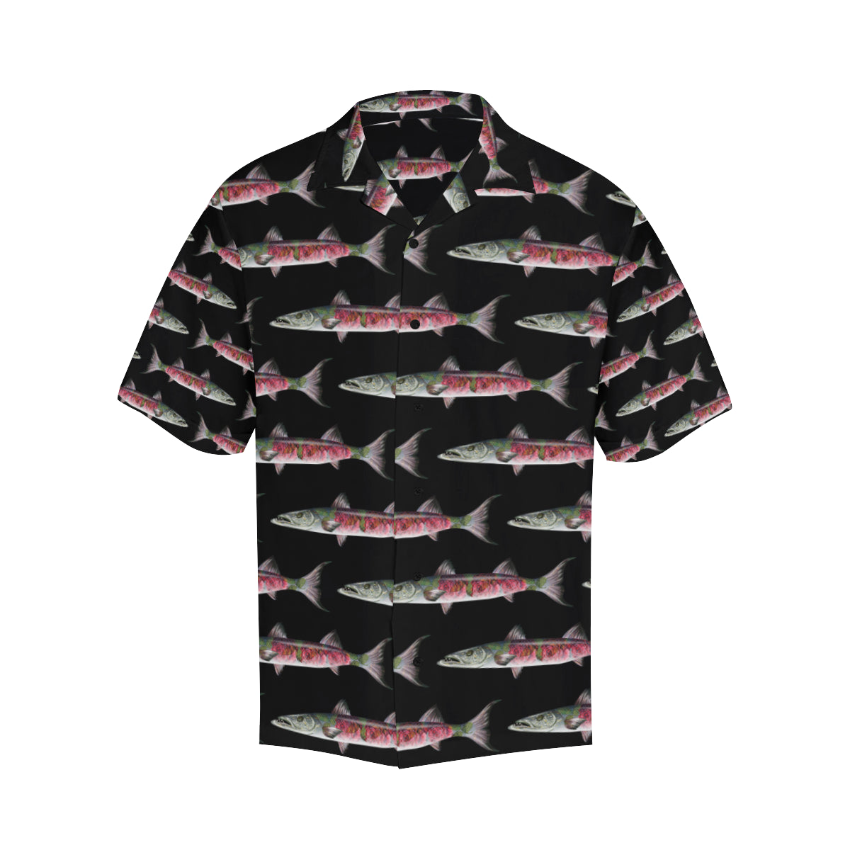 Barracuda Pattern Print Design 02 Men's Hawaiian Shirt