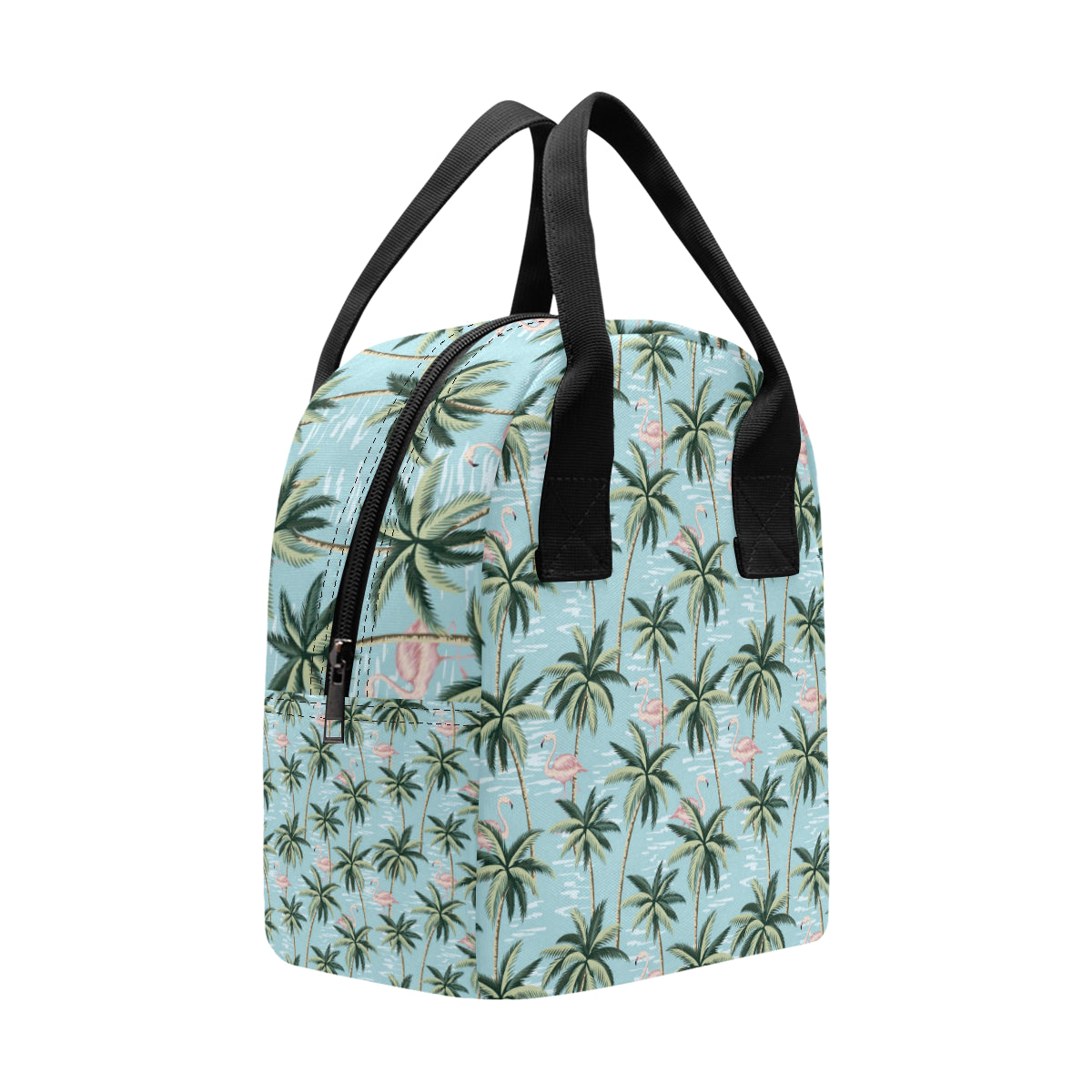 Palm Tree Pattern Print Design PT05 Insulated Lunch Bag