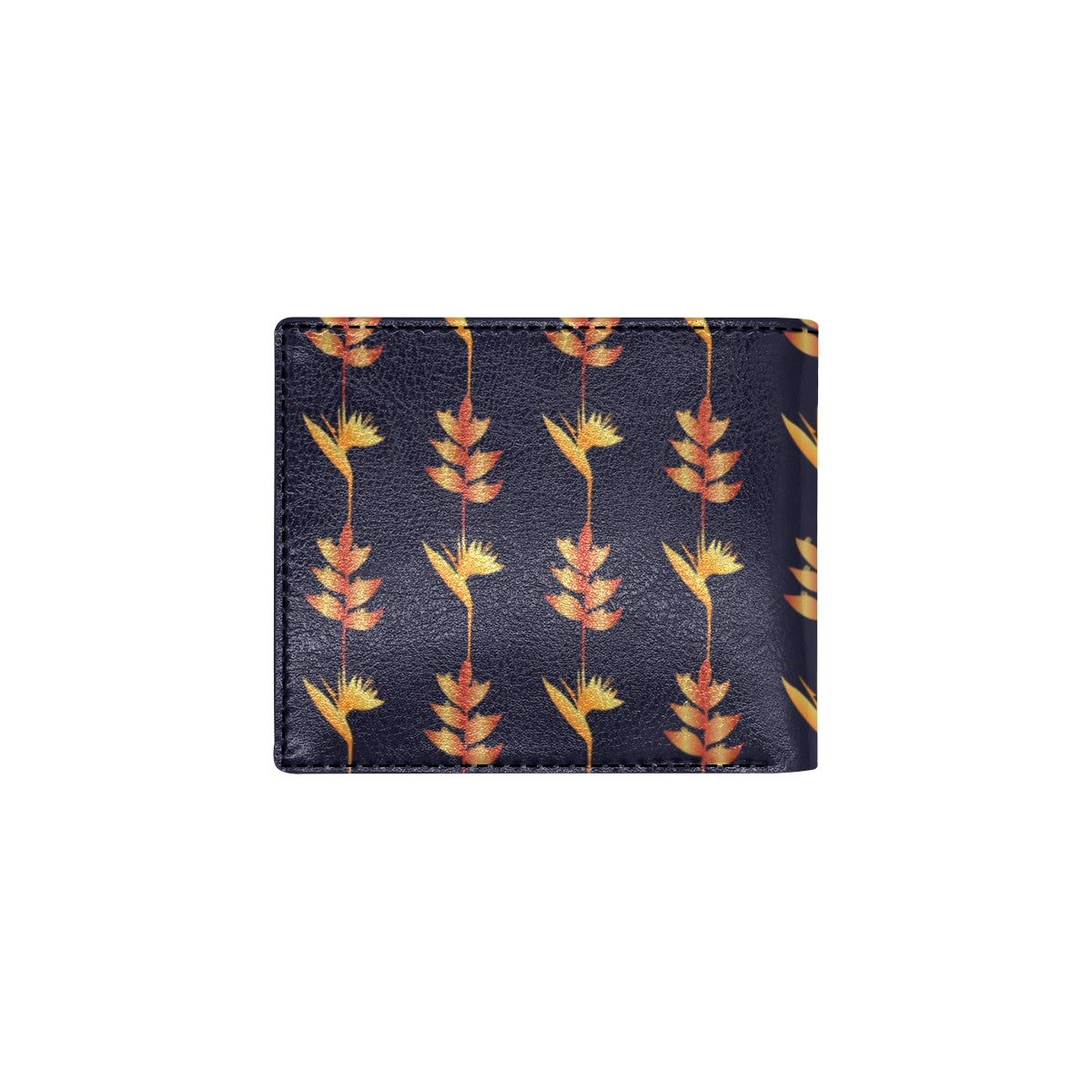 Heliconia Pattern Print Design HL06 Men's ID Card Wallet