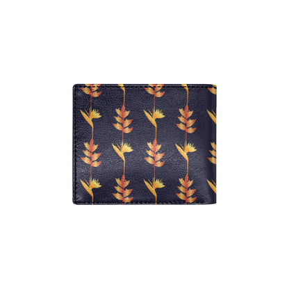 Heliconia Pattern Print Design HL06 Men's ID Card Wallet