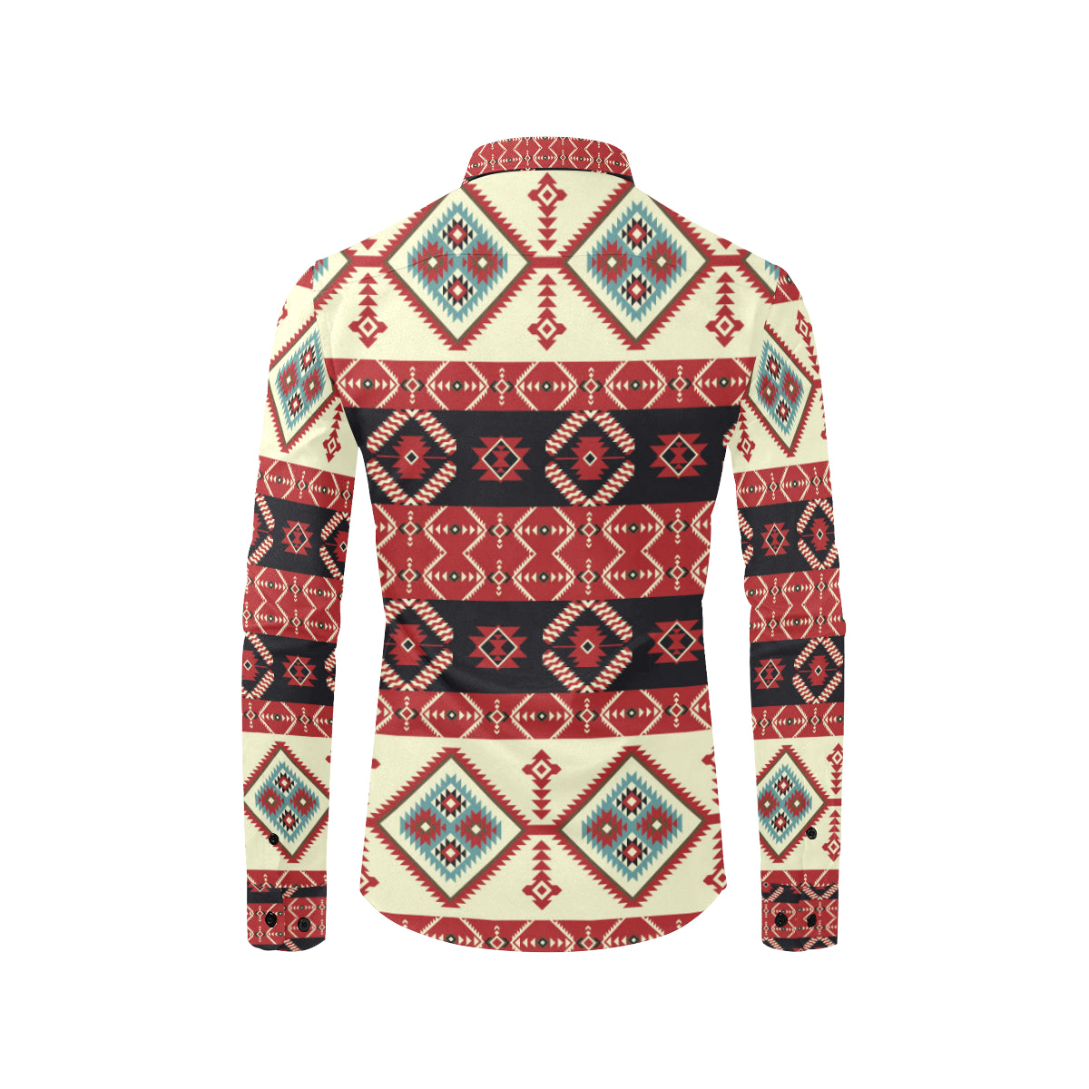 Navajo Pattern Print Design A05 Men's Long Sleeve Shirt