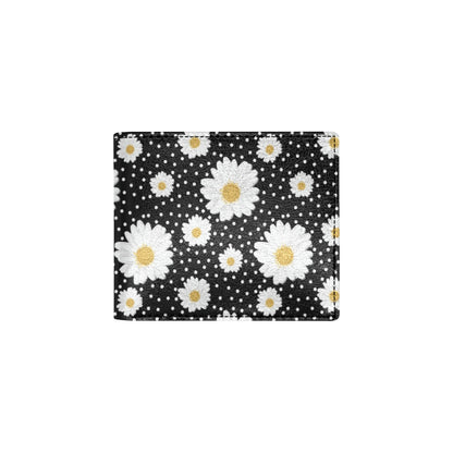 Daisy Pattern Print Design DS02 Men's ID Card Wallet