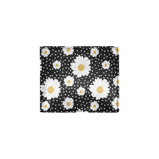 Daisy Pattern Print Design DS02 Men's ID Card Wallet