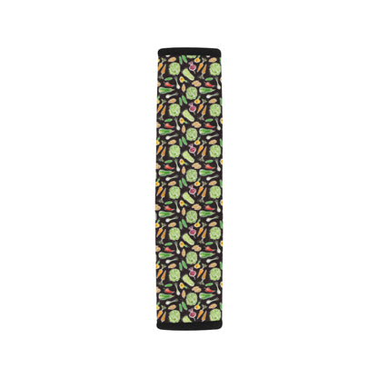Vegan Draw Themed Design Print Car Seat Belt Cover