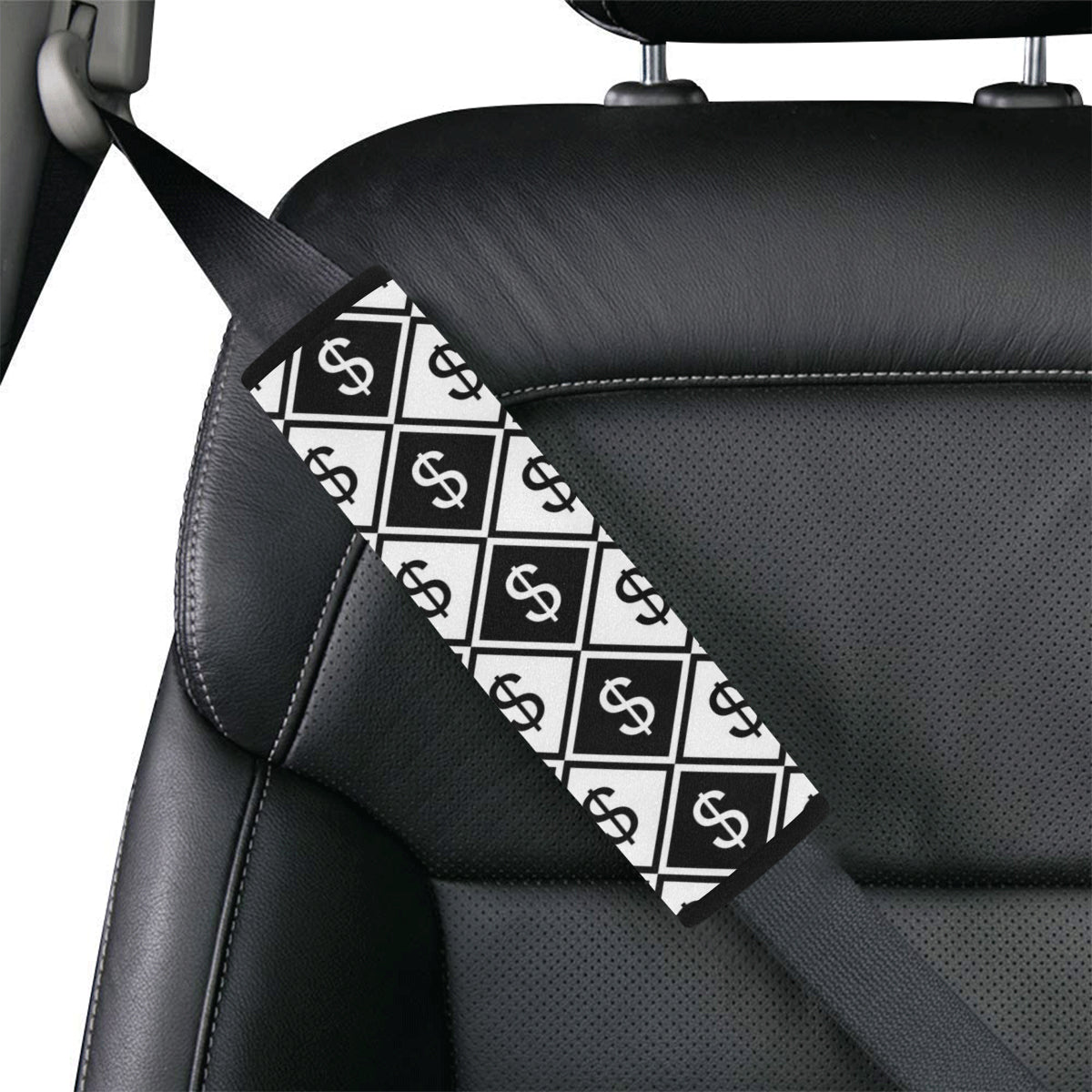 Money Pattern Print Design 04 Car Seat Belt Cover