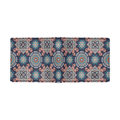 Bohemian Pattern Print Design 02 Men's ID Card Wallet