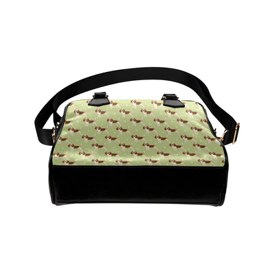 Beagle Pattern Print Design 07 Shoulder Handbag