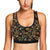 Steampunk Butterfly Design Themed Print Sports Bra