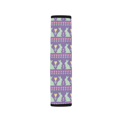 Rabbit Pattern Print Design RB01 Car Seat Belt Cover