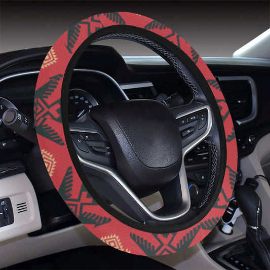 Eagles Native American Design Steering Wheel Cover with Elastic Edge