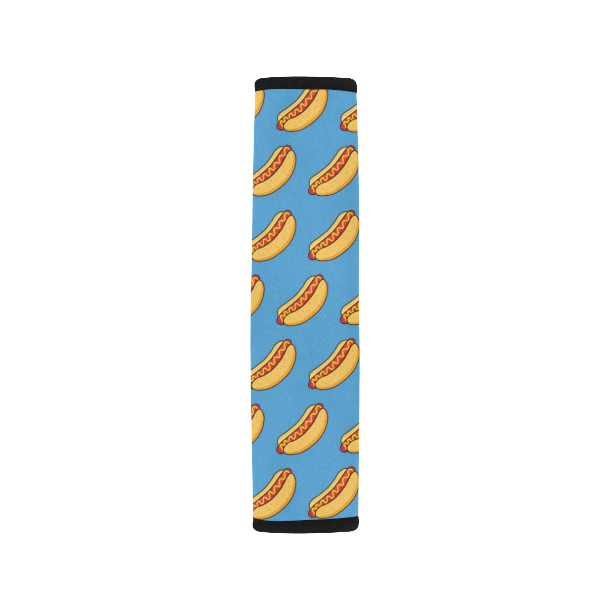Hot Dog Pattern Print Design 02 Car Seat Belt Cover
